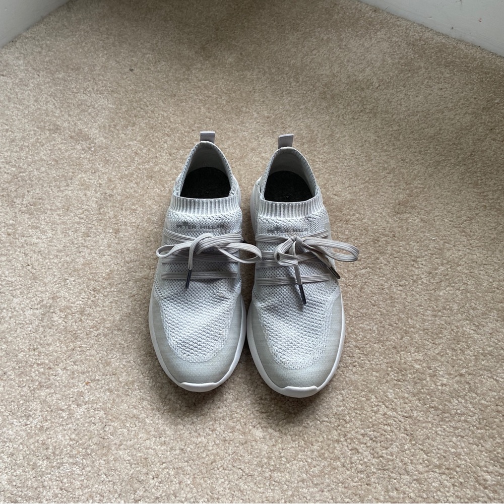Peter Millar Hyperlight Glide Gray Knit Lightweight Sneakers